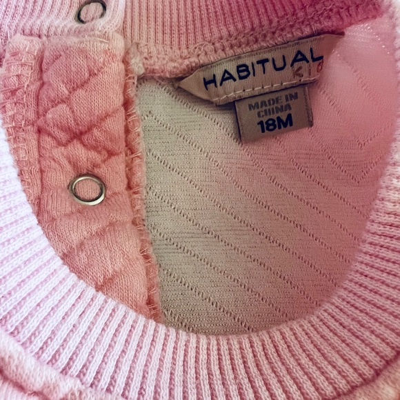 Habitual Girl Quilted Romper with Velvet Bows | 18M - Picture 4 of 6